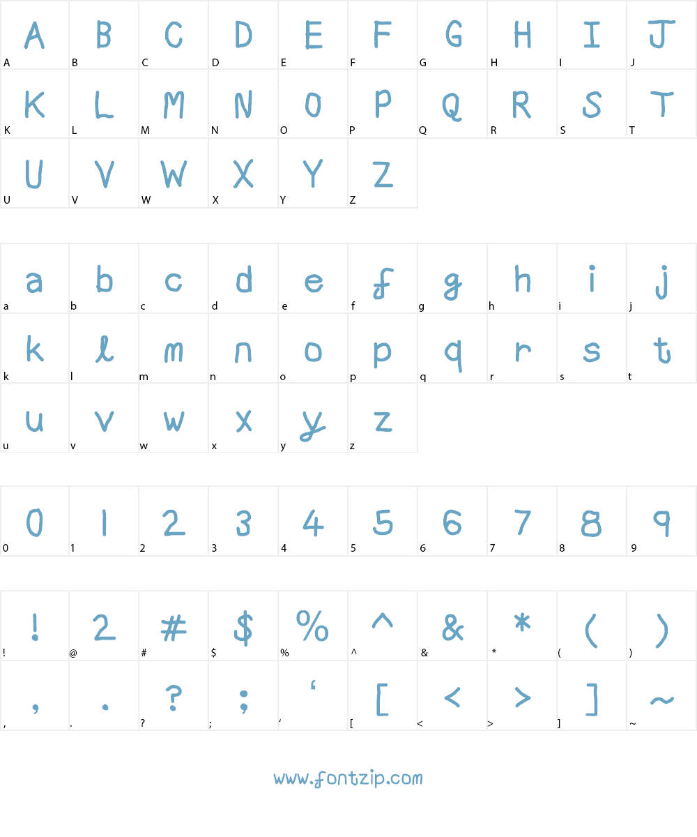 Aaron Sans Font Character